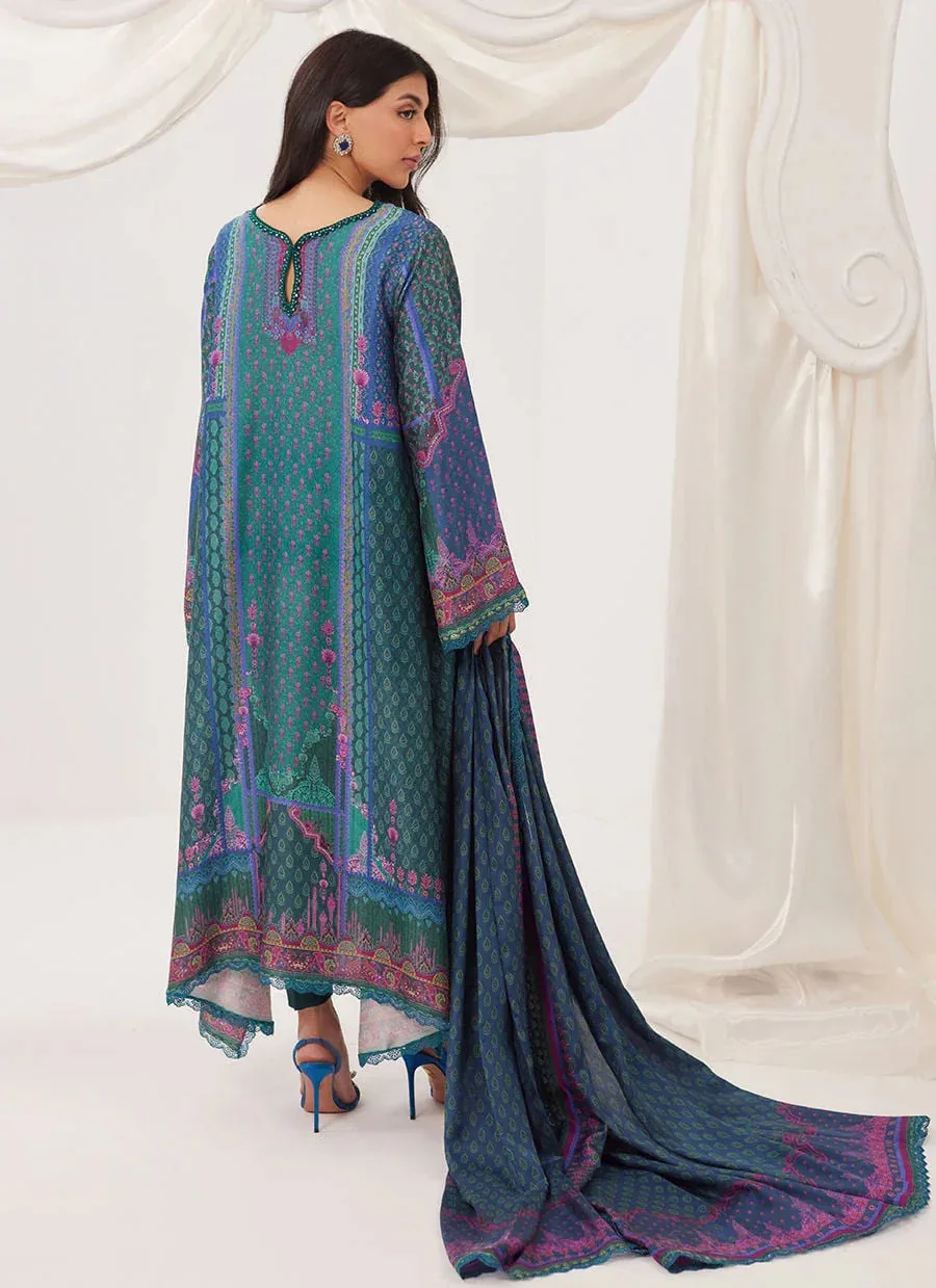 Farah Talib Aziz Frou Frou Ramadan Edit Raw Silk – view 2 – Poshaq