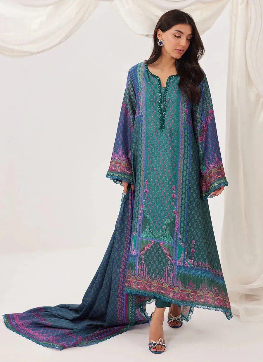 Farah Talib Aziz Frou Frou Ramadan Edit Raw Silk – view 5 – Poshaq