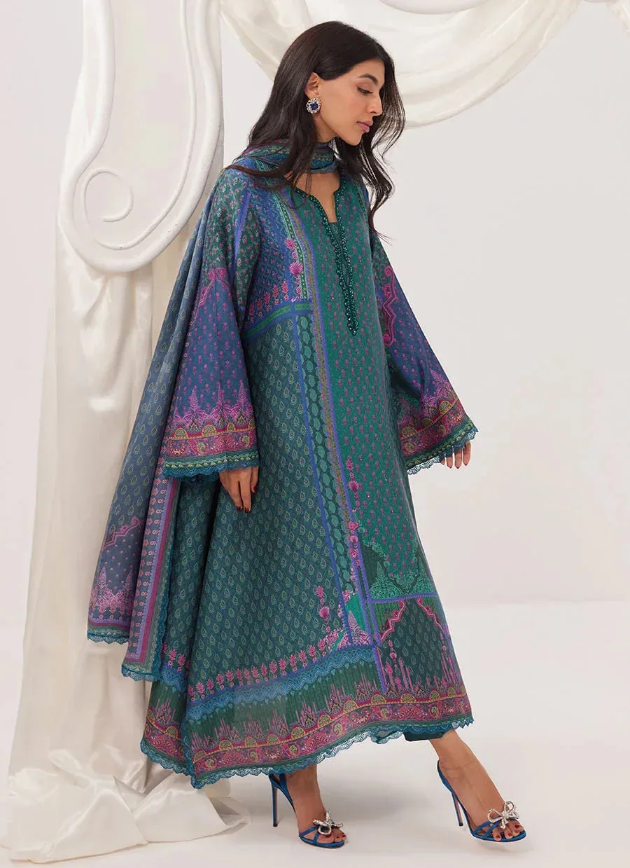 Farah Talib Aziz Frou Frou Ramadan Edit Raw Silk – view 7 – Poshaq