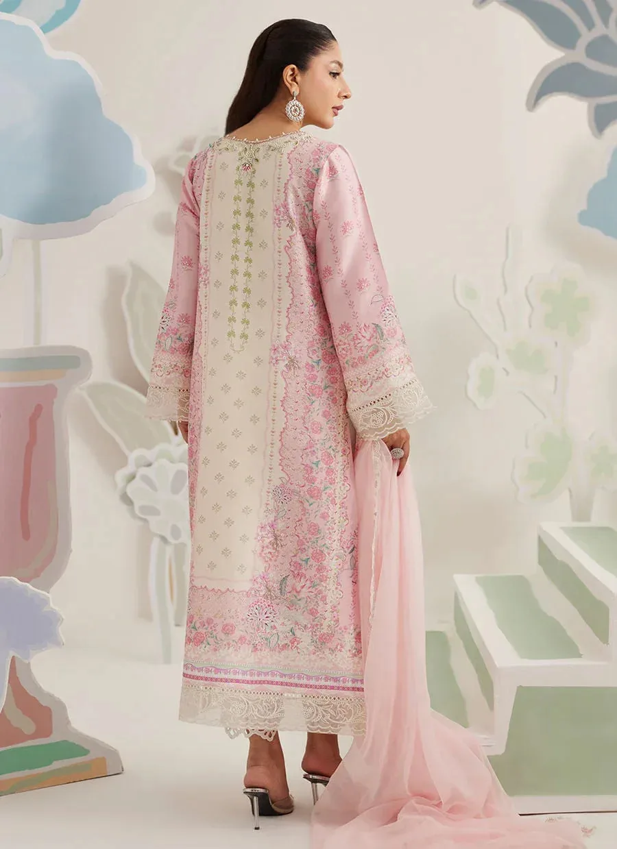 Farah Talib Aziz Frou Frou Ramadan Edit Pink Raw Silk – view 2 – Poshaq