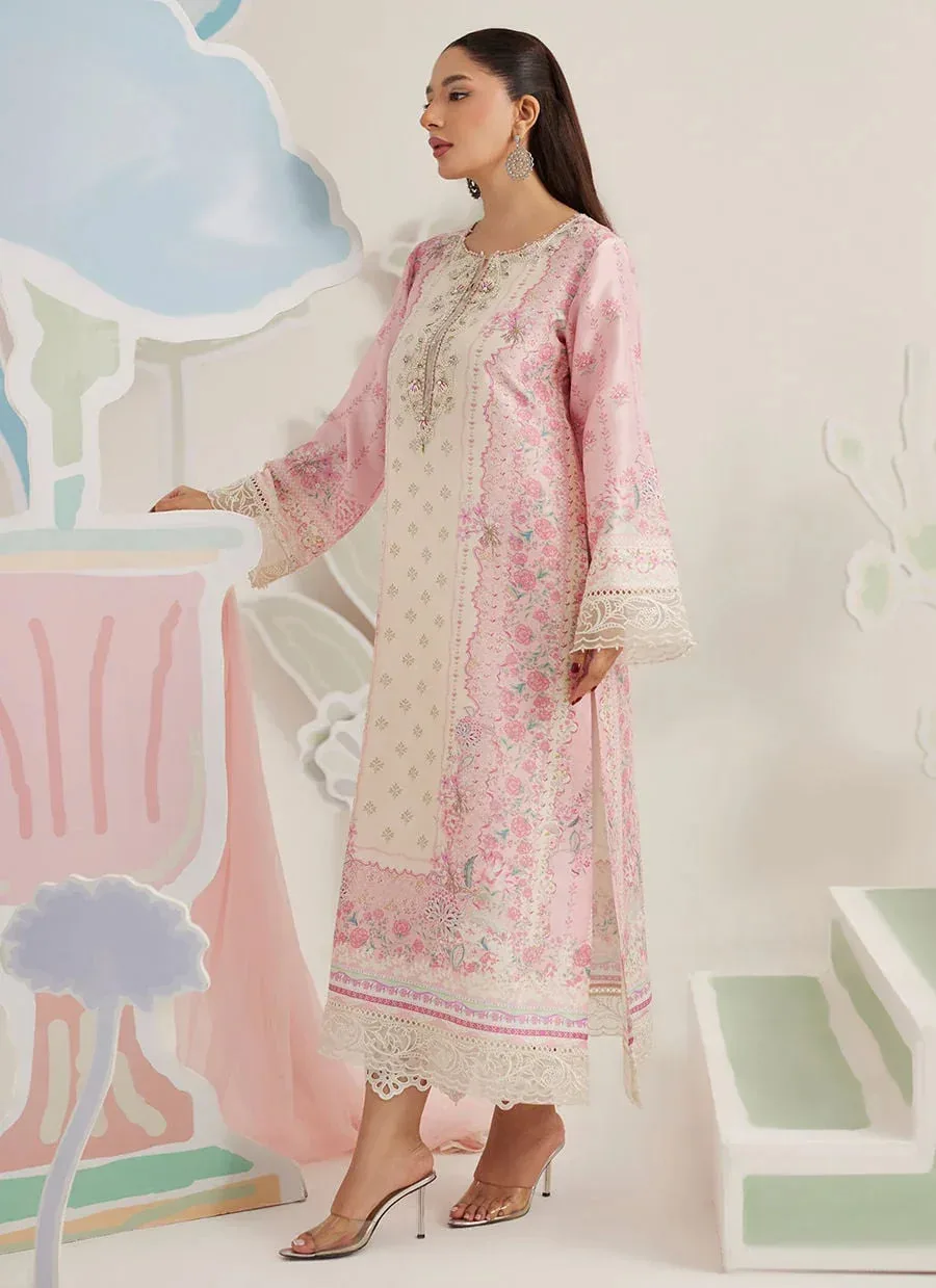 Farah Talib Aziz Frou Frou Ramadan Edit Pink Raw Silk – view 5 – Poshaq