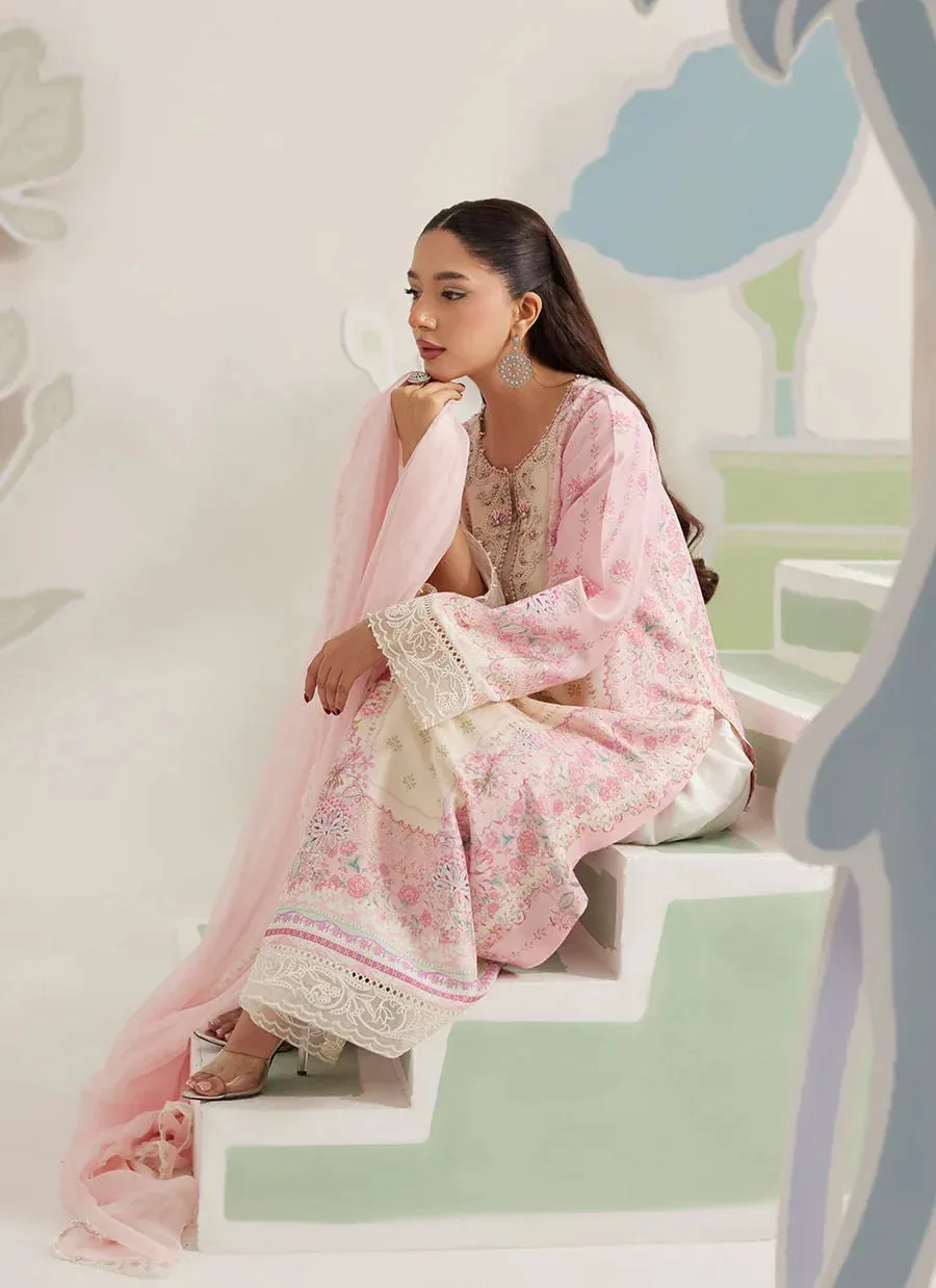 Farah Talib Aziz Frou Frou Ramadan Edit Pink Raw Silk – view 8 – Poshaq