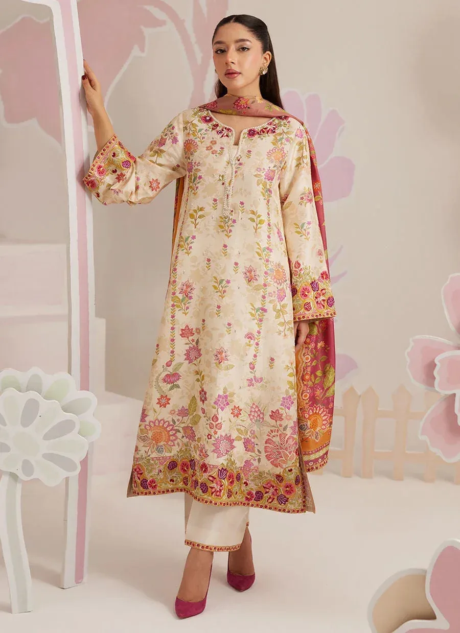 Farah Talib Aziz Frou Frou Ramadan Edit Raw Silk – view 1 – Poshaq