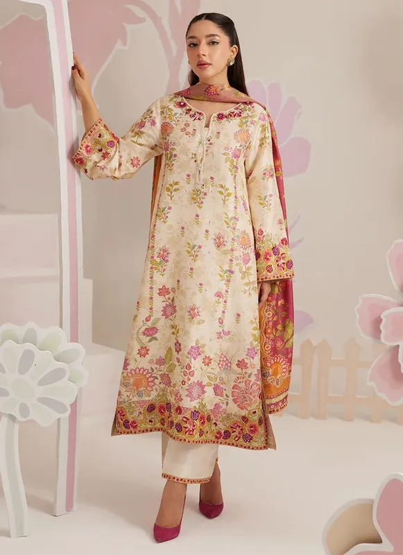 Farah Talib Aziz Frou Frou Ramadan Edit Raw Silk – view 1 – Poshaq