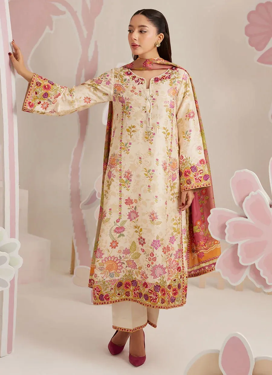Farah Talib Aziz Frou Frou Ramadan Edit Raw Silk – view 3 – Poshaq