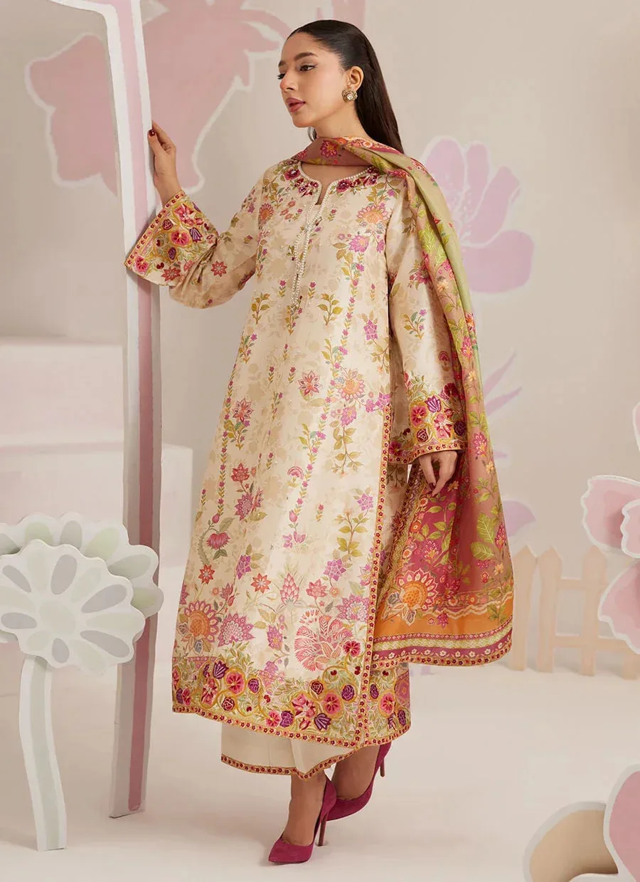 Farah Talib Aziz Frou Frou Ramadan Edit Raw Silk – view 5 – Poshaq