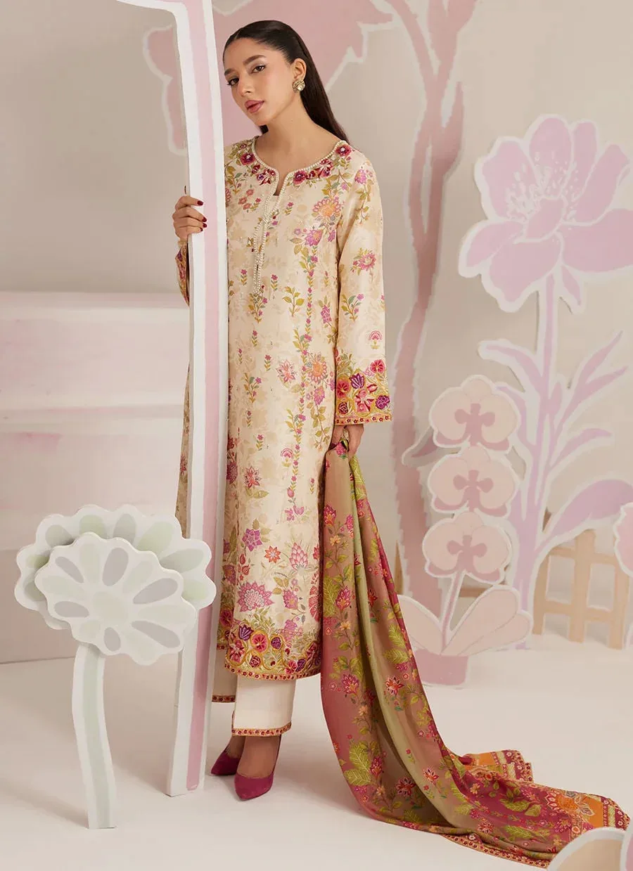 Farah Talib Aziz Frou Frou Ramadan Edit Raw Silk – view 6 – Poshaq