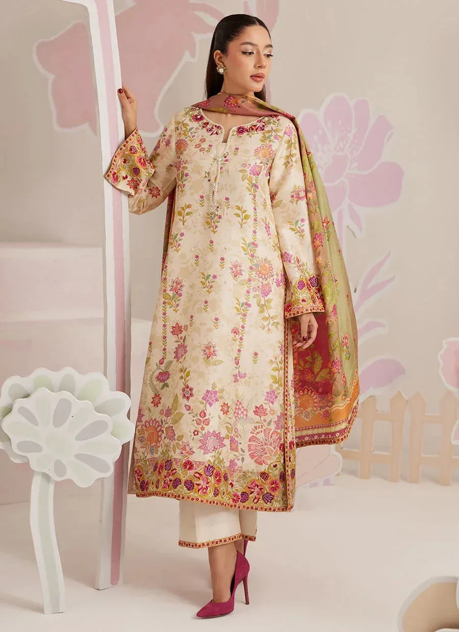 Farah Talib Aziz Frou Frou Ramadan Edit Raw Silk – view 7 – Poshaq
