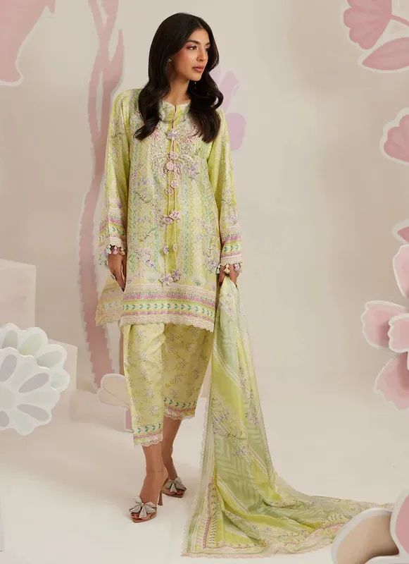 Farah Talib Aziz Frou Frou Ramadan Edit Raw Silk – view 1 – Poshaq