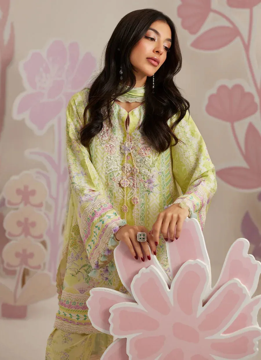 Farah Talib Aziz Frou Frou Ramadan Edit Raw Silk – view 3 – Poshaq