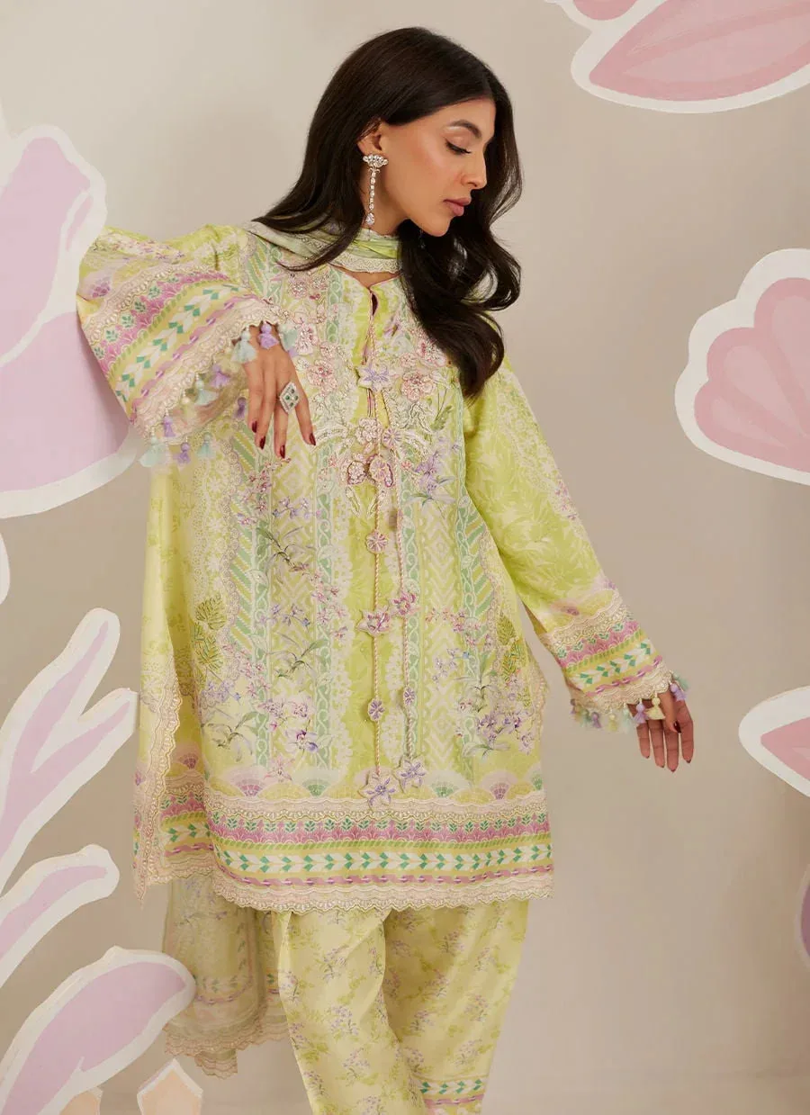 Farah Talib Aziz Frou Frou Ramadan Edit Raw Silk – view 6 – Poshaq