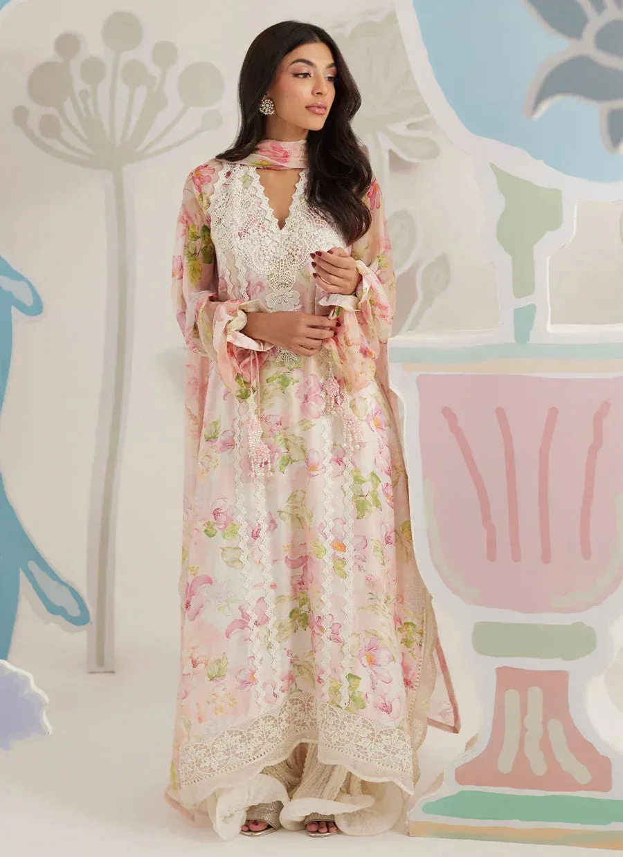 Farah Talib Aziz Frou Frou Ramadan Edit Chiffon – view 1 – Poshaq
