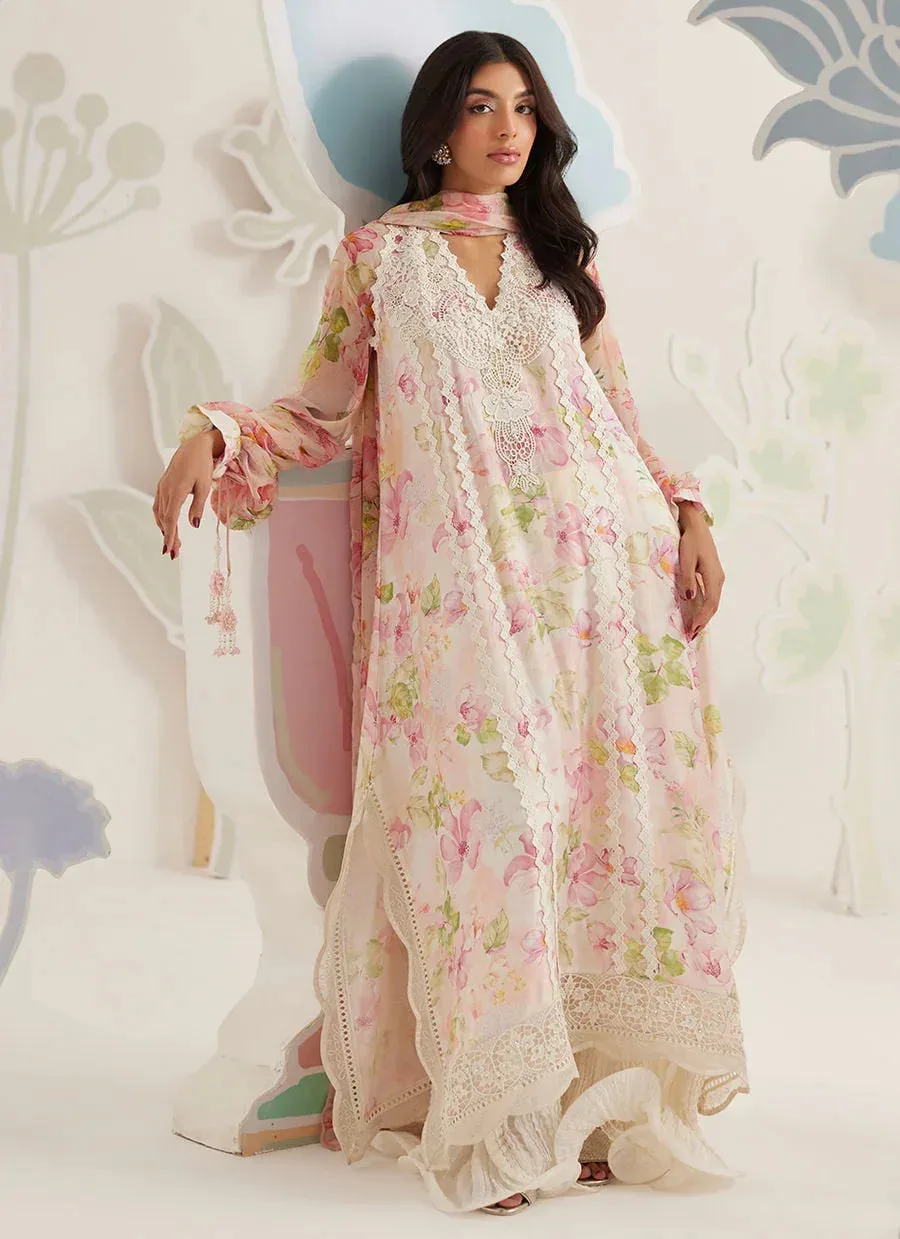 Farah Talib Aziz Frou Frou Ramadan Edit Chiffon – view 3 – Poshaq