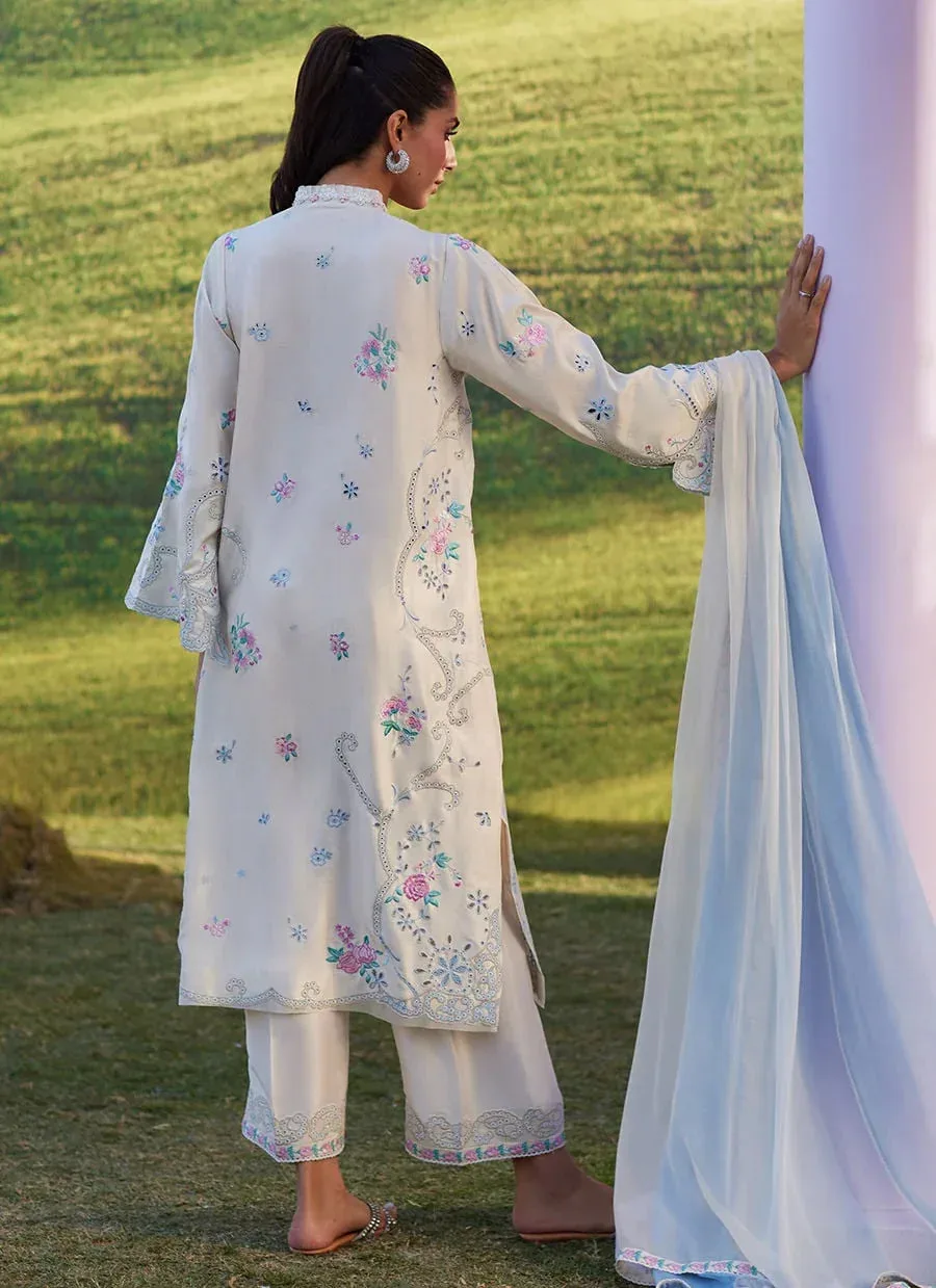 Farah Talib Aziz Luna Eid 26 Blue – view 2 – Poshaq