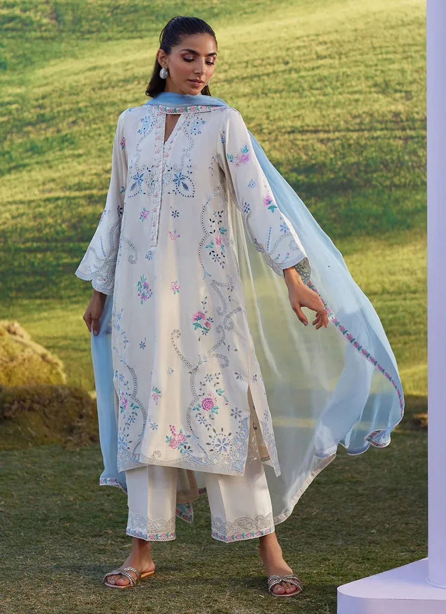 Farah Talib Aziz Luna Eid 26 Blue – view 4 – Poshaq