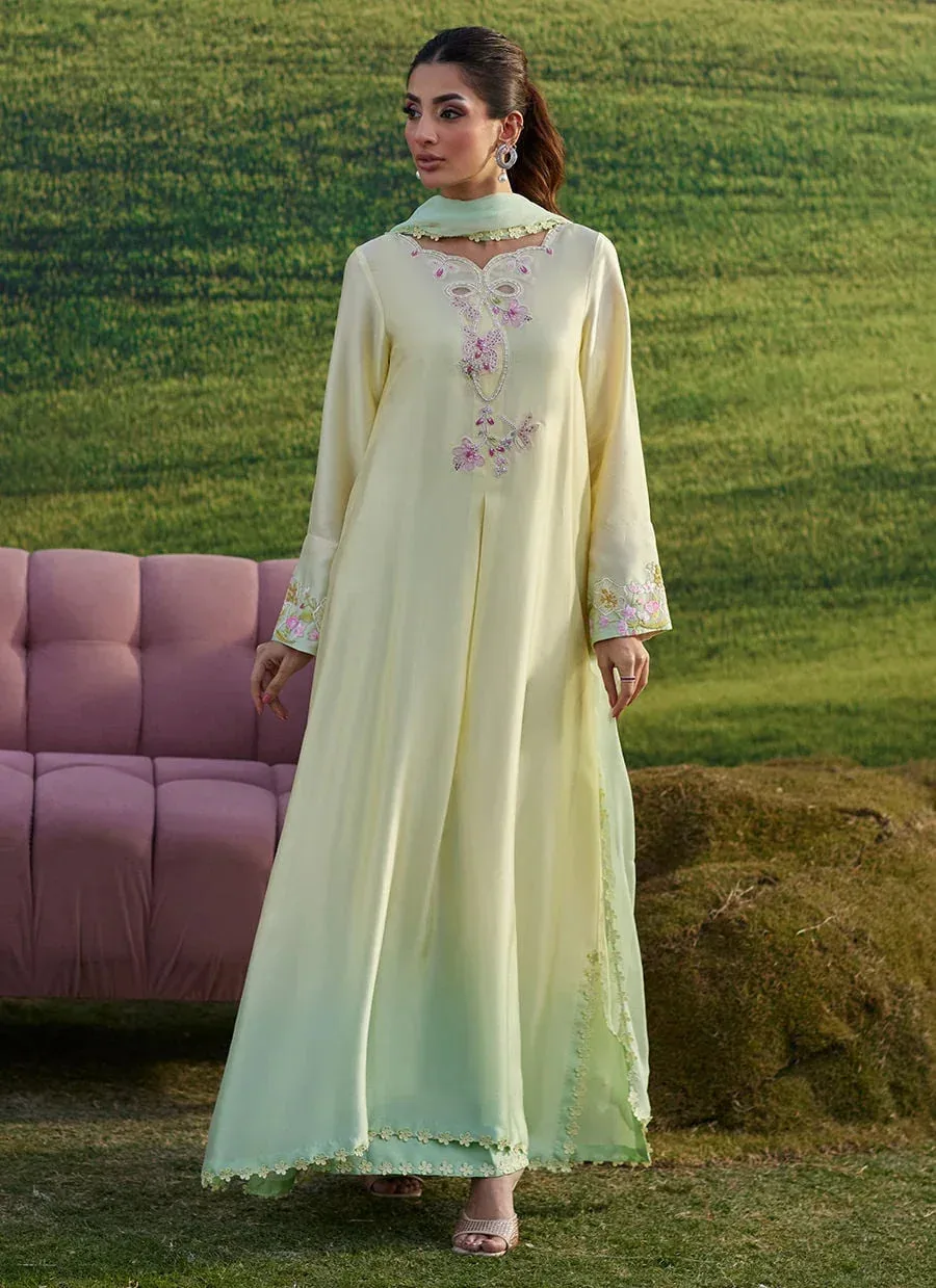 Farah Talib Aziz Luna Eid 26 Mint Chiffon – view 1 – Poshaq