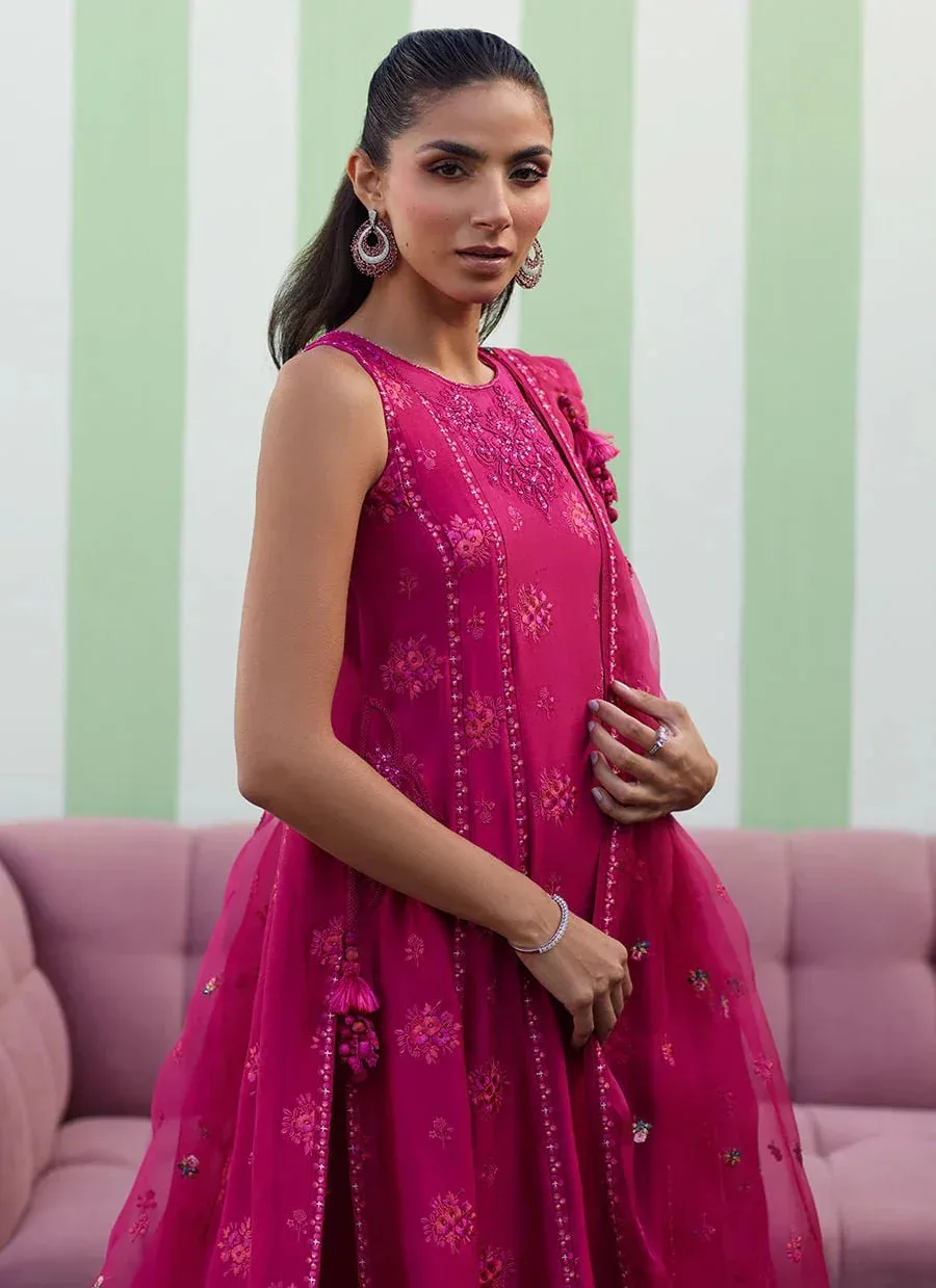 Farah Talib Aziz Luna Eid 26 Raw Silk – view 3 – Poshaq