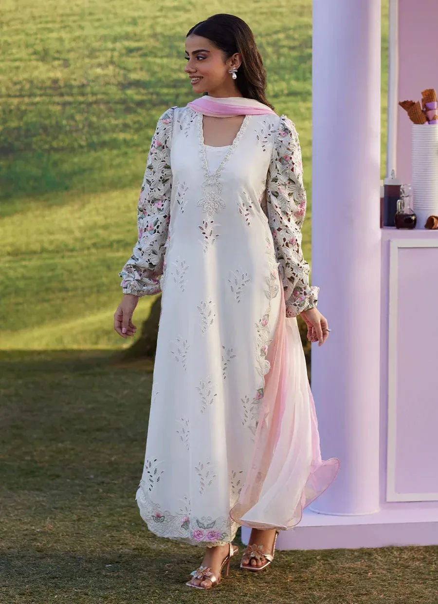 Farah Talib Aziz Luna Eid 26 Ivory Raw Silk – view 4 – Poshaq