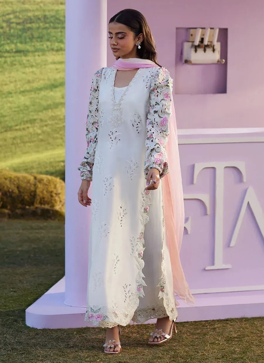 Farah Talib Aziz Luna Eid 26 Ivory Raw Silk – view 5 – Poshaq