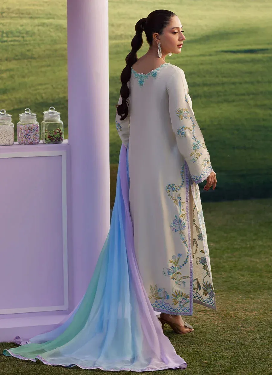 Farah Talib Aziz Luna Eid 26 Raw Silk – view 2 – Poshaq