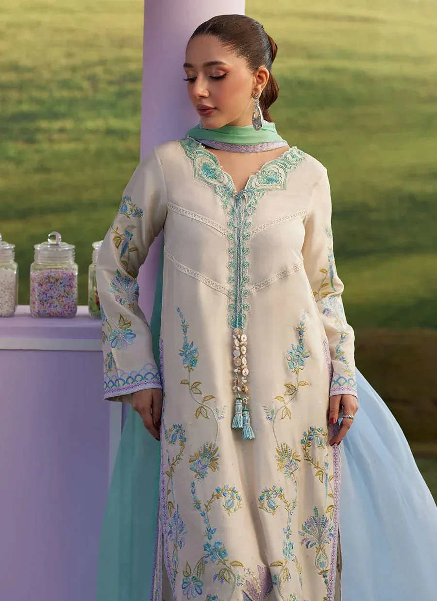 Farah Talib Aziz Luna Eid 26 Raw Silk – view 3 – Poshaq