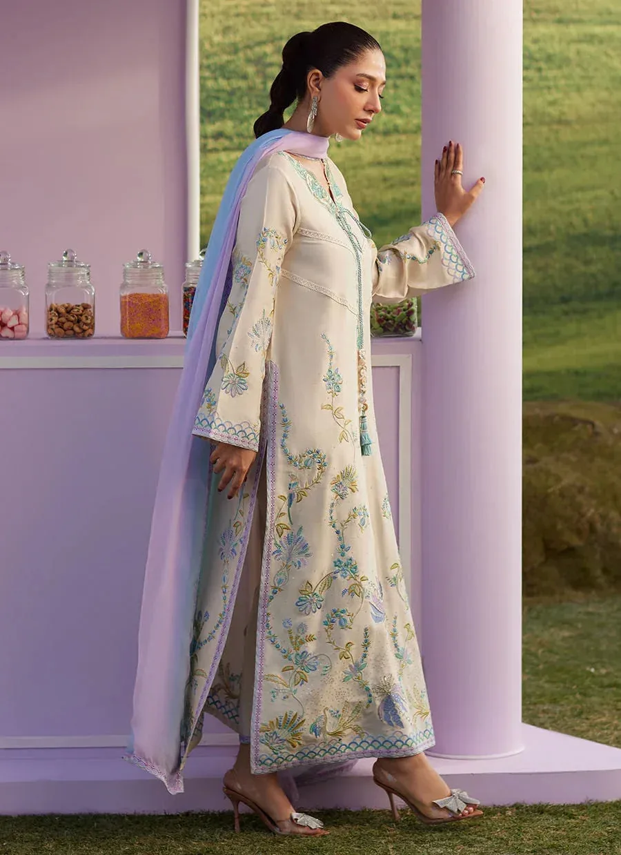Farah Talib Aziz Luna Eid 26 Raw Silk – view 5 – Poshaq