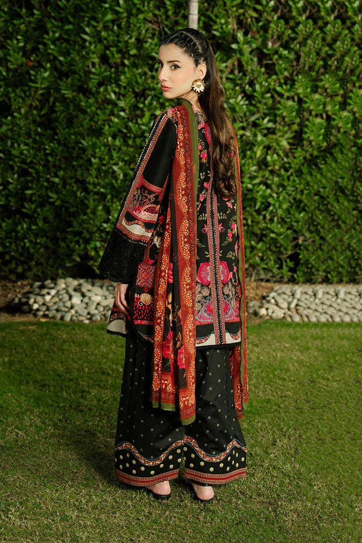 Imrozia Premium Dahlia Lawn Black Cotton – view 2 – Poshaq