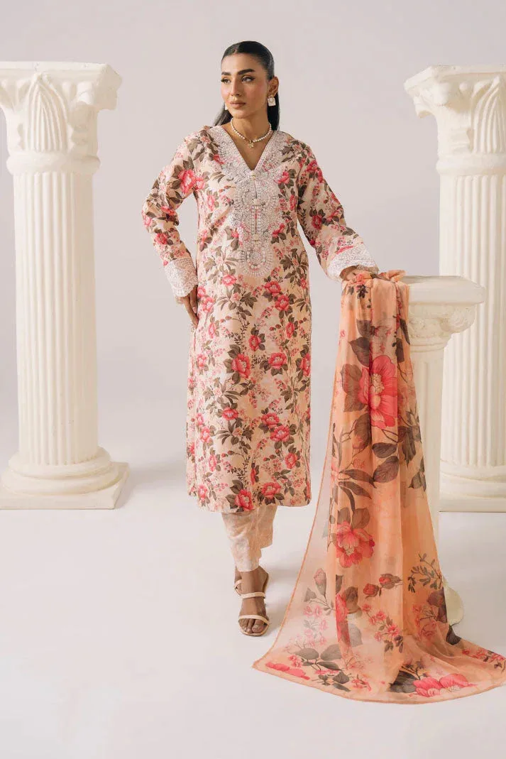 Imrozia Premium Floral Atelier Lawn Chiffon – view 1 – Poshaq