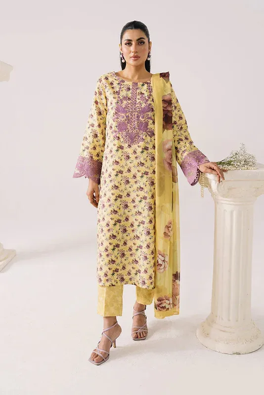Imrozia Premium Floral Atelier Lawn Chiffon – view 1 – Poshaq