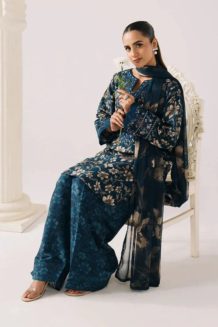 Imrozia Premium Floral Atelier Lawn Chiffon – view 4 – Poshaq