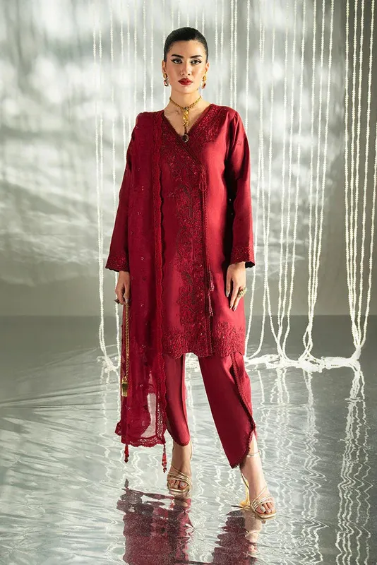 Imrozia Premium Rosaile Luxury Pret Raw Silk – view 1 – Poshaq