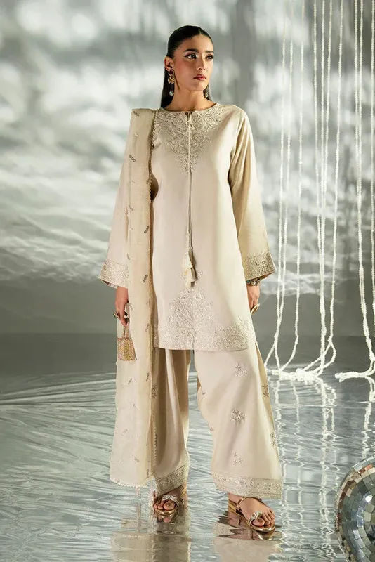 Imrozia Premium Rosaile Luxury Pret Raw Silk – view 1 – Poshaq