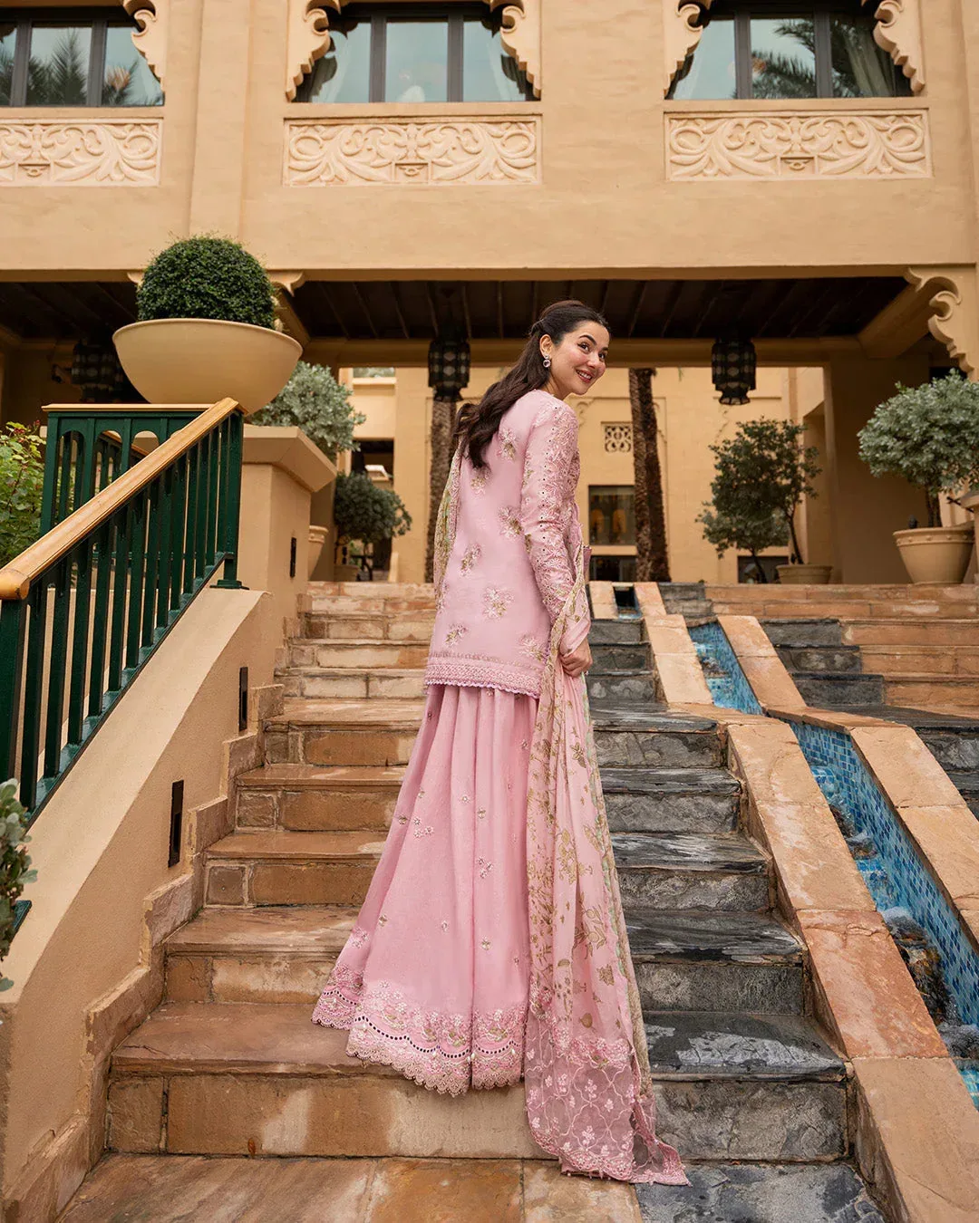 Faiza Saqlain Aya Luxury Lawn Organza – view 2 – Poshaq