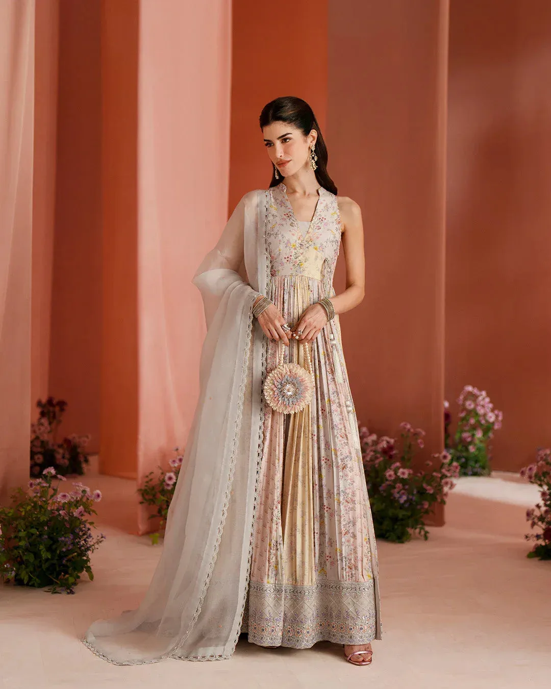Faiza Saqlain Roim Pret Raw Silk – view 2 – Poshaq