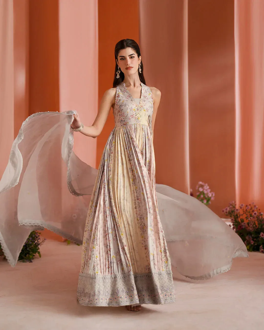 Faiza Saqlain Roim Pret Raw Silk – view 4 – Poshaq