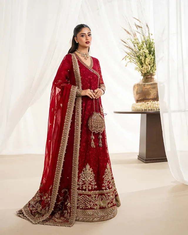 Faiza Saqlain Rua Wedding Formals Organza – view 1 – Poshaq
