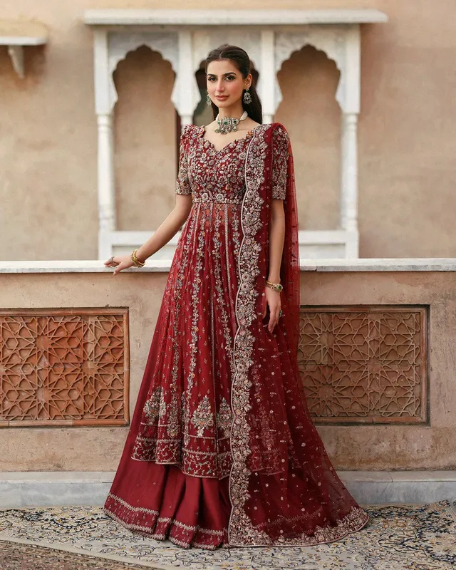 Faiza Saqlain Averia Bridals Raw Silk – view 1 – Poshaq