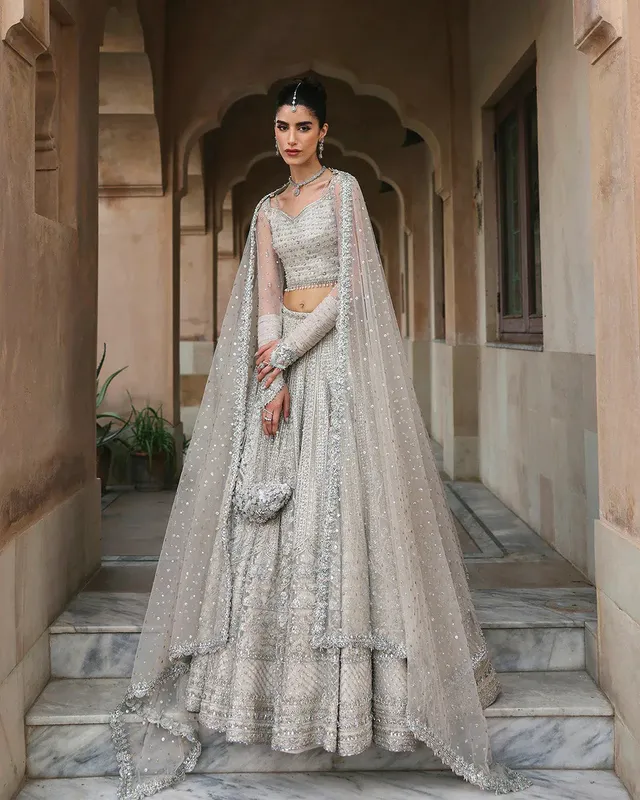 Faiza Saqlain Averia Bridals Net – view 1 – Poshaq