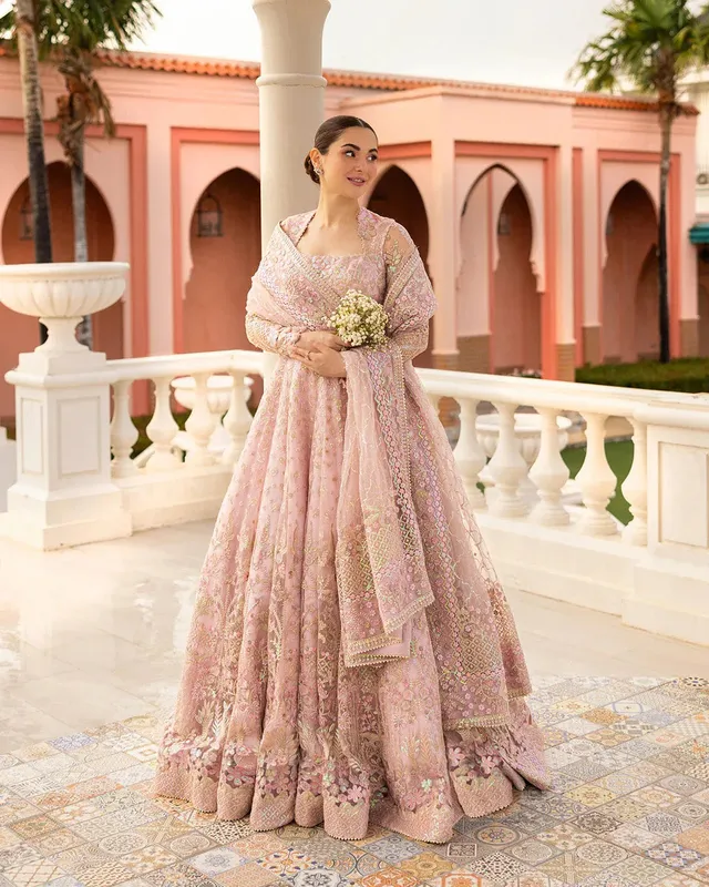 Faiza Saqlain Neorah 24' RTW Silver Silk – view 1 – Poshaq