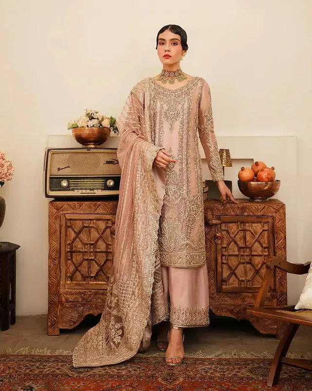 Faiza Saqlain Irina Wedding Formals 23 Raw Silk – view 1 – Poshaq