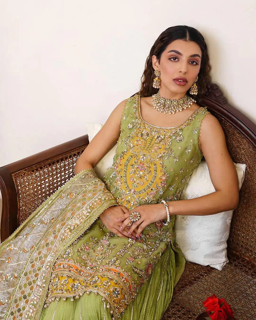 Faiza Saqlain Irina Wedding Formals 23 Yellow Organza – view 4 – Poshaq