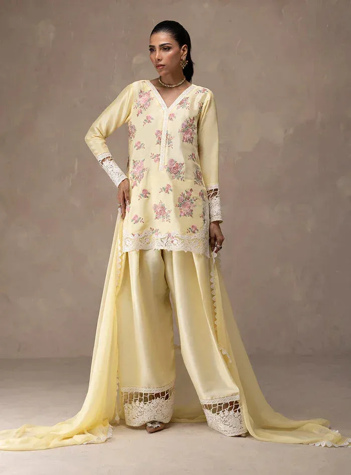 Zainab Chottani Eid Edit 26 Magenta Raw Silk – view 1 – Poshaq