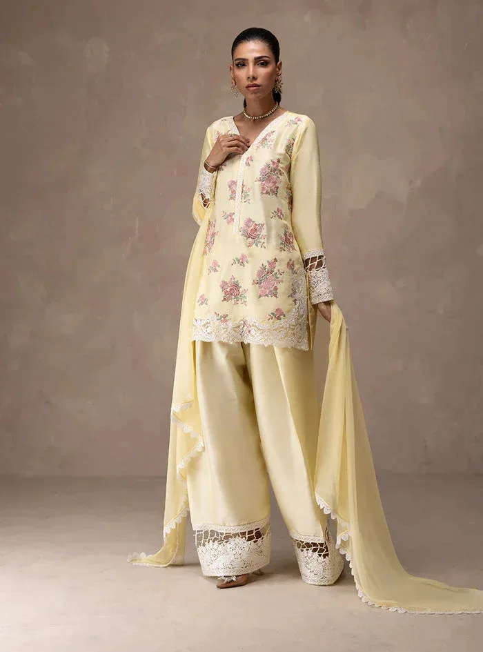 Zainab Chottani Eid Edit 26 Magenta Raw Silk – view 5 – Poshaq