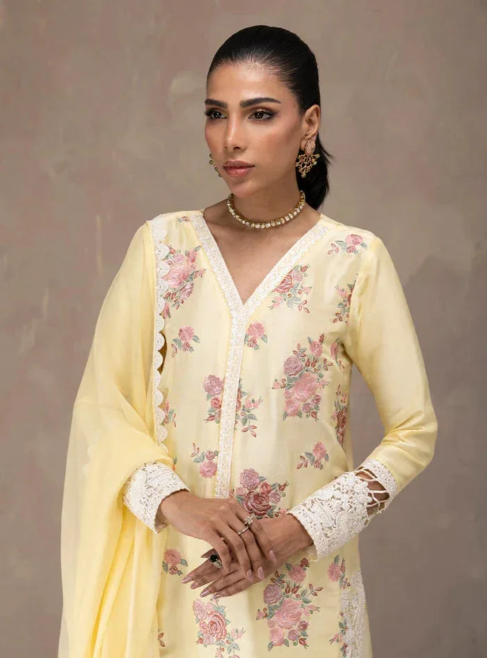Zainab Chottani Eid Edit 26 Magenta Raw Silk – view 6 – Poshaq