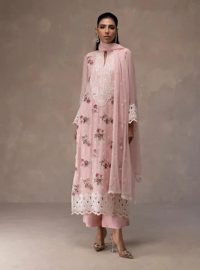 Zainab Chottani Eid Edit 26 White Chiffon – view 1 – Poshaq