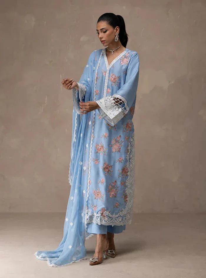Zainab Chottani Eid Edit 26 White Raw Silk – view 6 – Poshaq