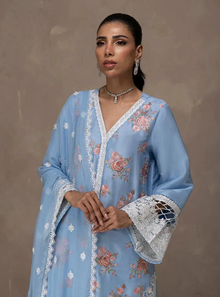 Zainab Chottani Eid Edit 26 White Raw Silk – view 7 – Poshaq