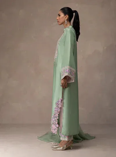 Zainab Chottani Eid Edit 26 Lilac Raw Silk – view 3 – Poshaq