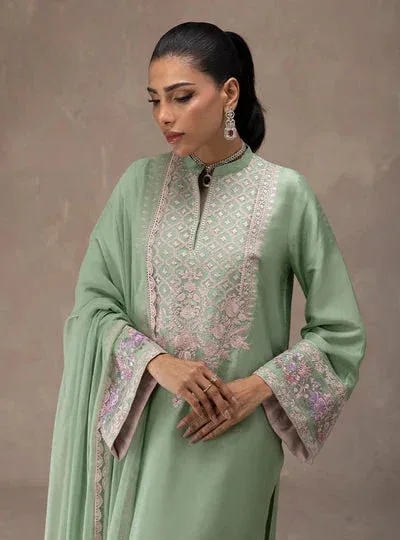 Zainab Chottani Eid Edit 26 Lilac Raw Silk – view 6 – Poshaq