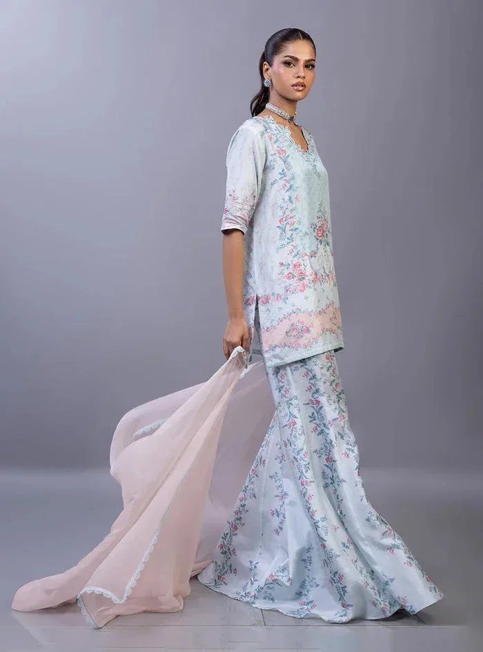 Zainab Chottani Eid Edit 26 Pink Raw Silk – view 4 – Poshaq